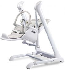 Дитячий стільчик для годування Caretero Indigo Ligt Grey